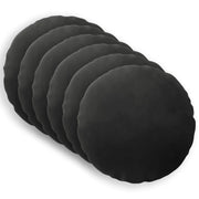 Federa 6 pcs HEERLEN Nero Ø 50 cm Velluto 922544