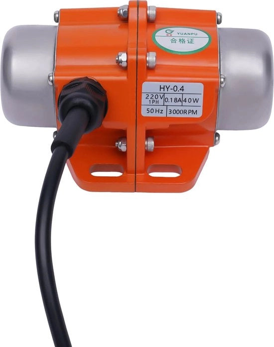 Motore di trapanatura per cemento - Lega di alluminio - 1 fase - 120W - 220V - 3000 giri/min - Motore vibrante - colore arancione