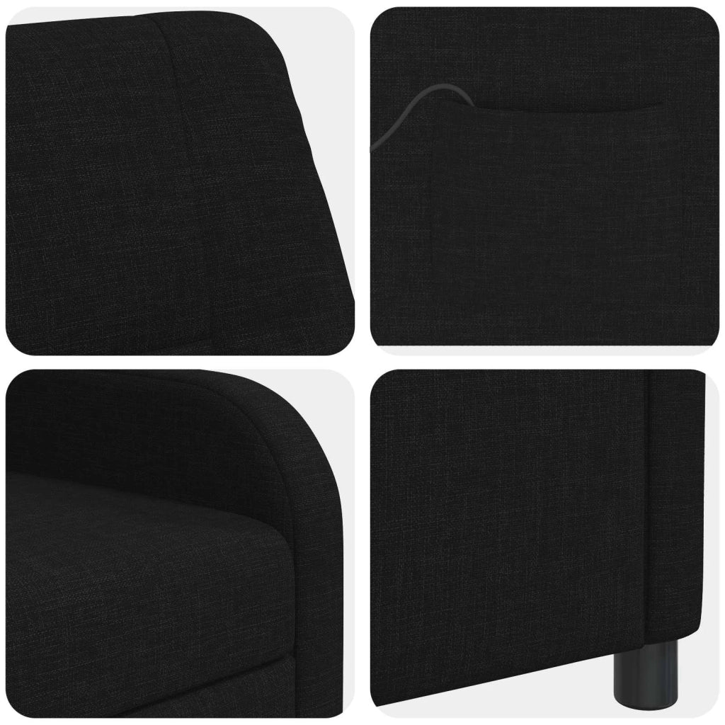 Poltrona Massaggiante Nero Tessuto 42035035