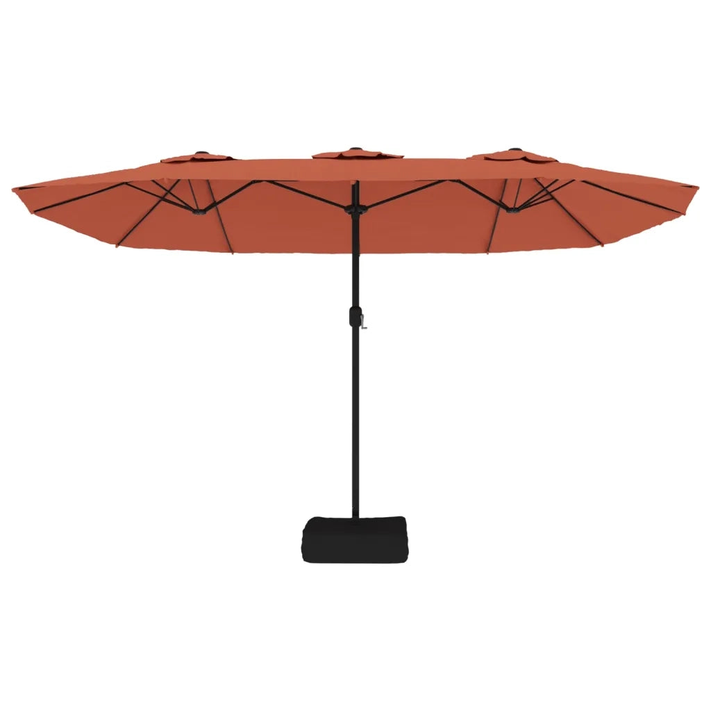 Ombrellone a Doppia Testa Terracotta 449x265 cm 362950