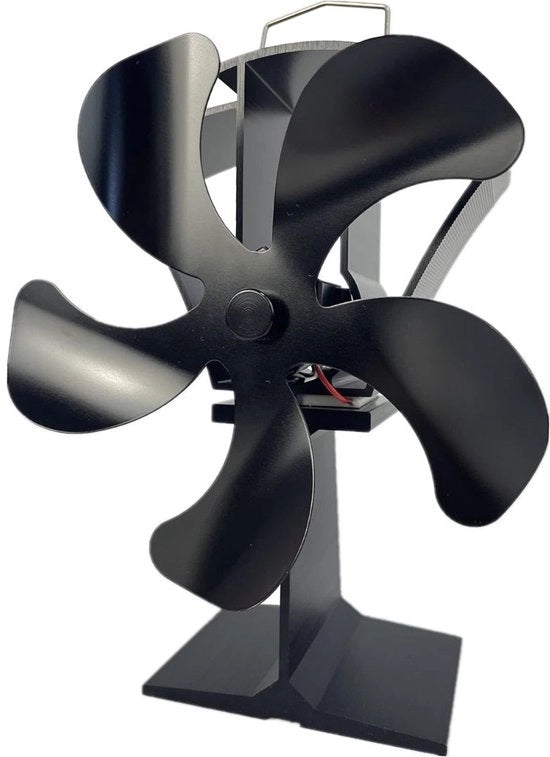 Ventilatore per camino in legno - Nero