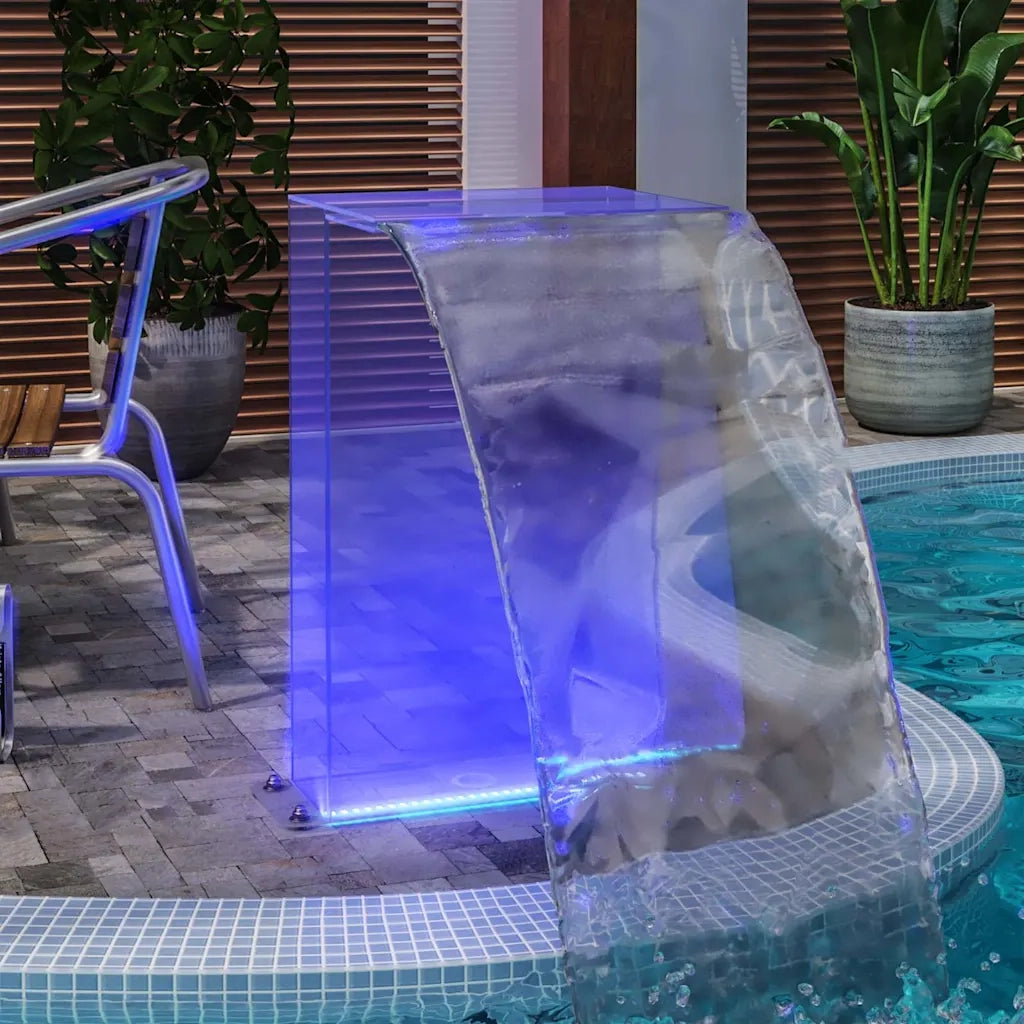 Fontana da Piscina con LED RGB in Acrilico 51 cm 151406