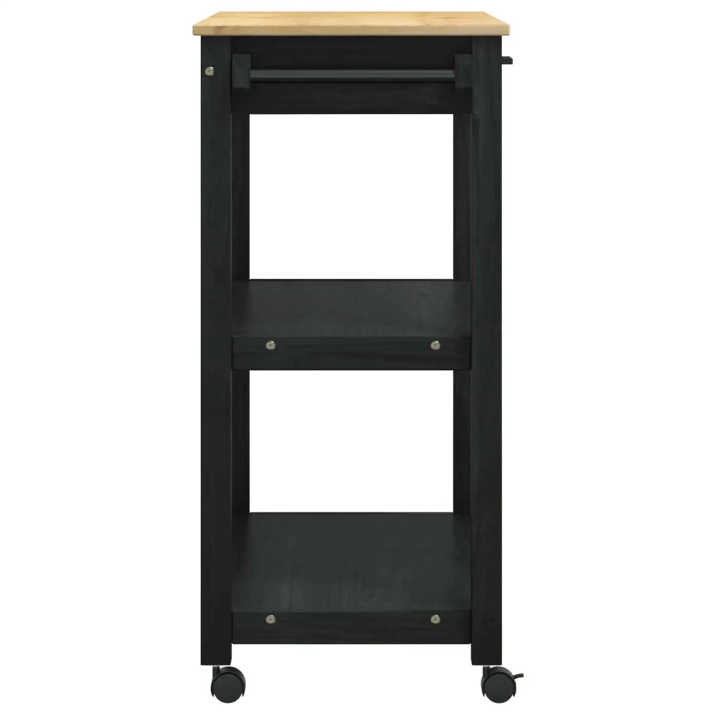 Carrello da Cucina MONZA Nero 84 x 40 x 88,5 cm