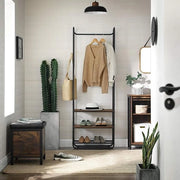 Pannelliere con ripiano per scarpe - 58 x 28 x 181 cm