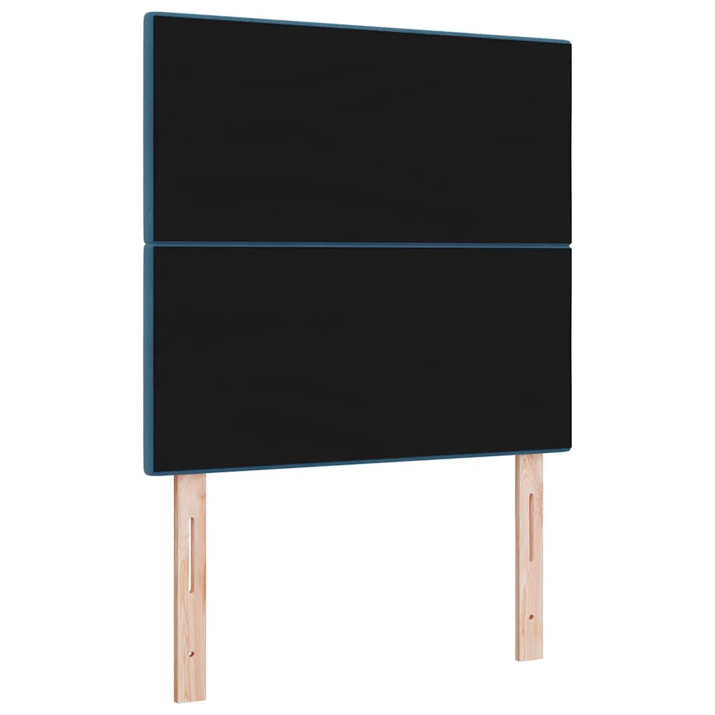 Testiera | Testata LED con strisce LED Blu 80 cm Velluto