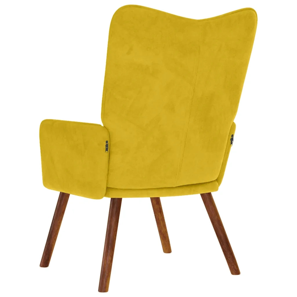 Poltrona Relax Giallo in Velluto 4016817