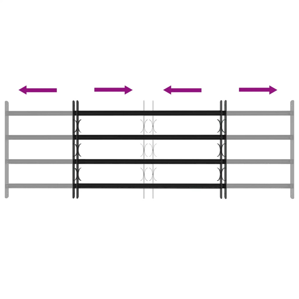 Griglia di sicurezza per finestre con 4 barre trasversali 3 pcs 42031290