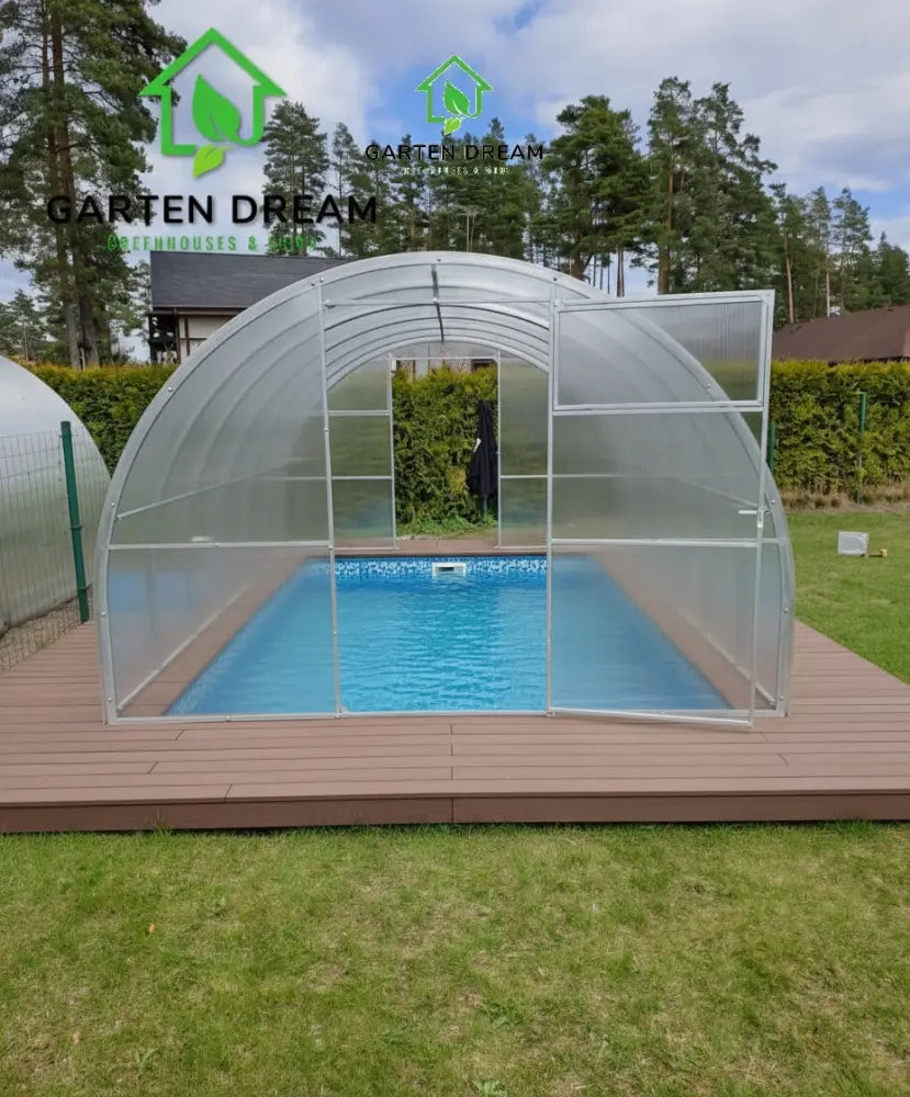 Copertura per Piscina Garten Dream MARINA 3x8 m con Policarbonato 6 mm