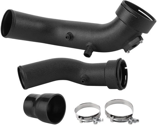 Aumenta Risposta Throttolo - Tubo di Scarico Turbo - Tubi in Alluminio - Compatibile con F20/F30 - 135i/235i/335i N55 - Incluso Materiale di Installazione - Ingresso Turbo