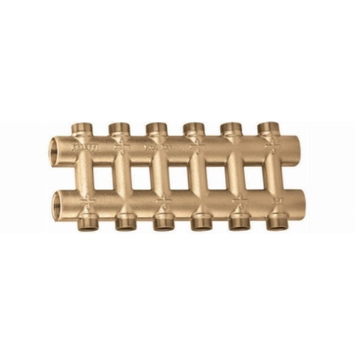 COLLETTORE COMPLANARE FUSO MONOBLOCCO 3/4" 10+10 deriv. CALEFFI
