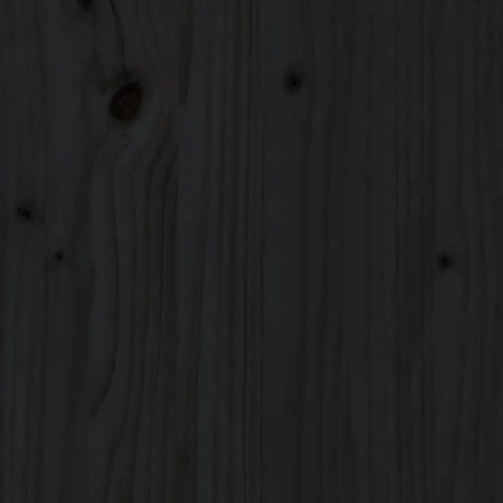 Giroletto Nero in Legno Massello 100x200 cm 819901