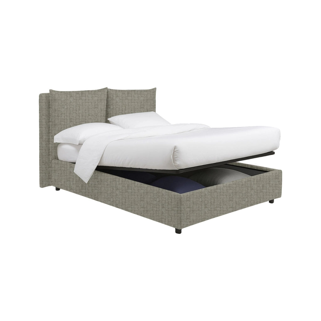 Todmorden, Letto Singolo Sfoderabile Made in Italy, Grigio