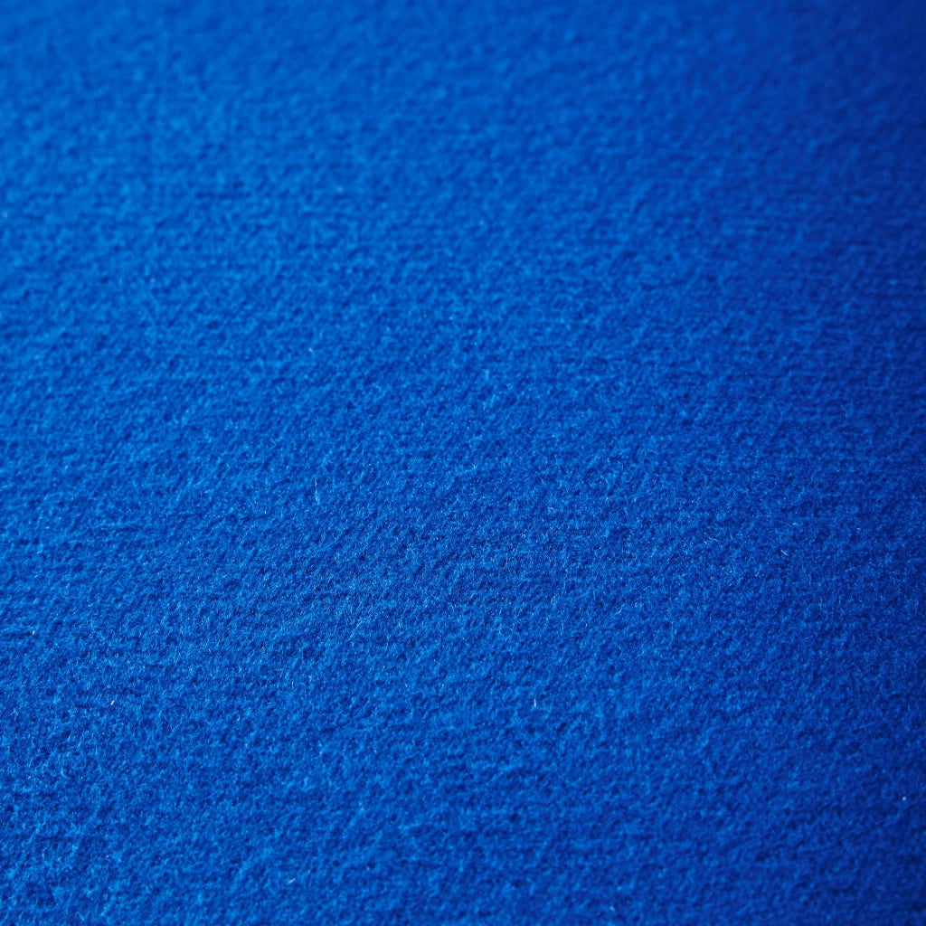 Sedia tripode in tessuto tipo feltro, blu