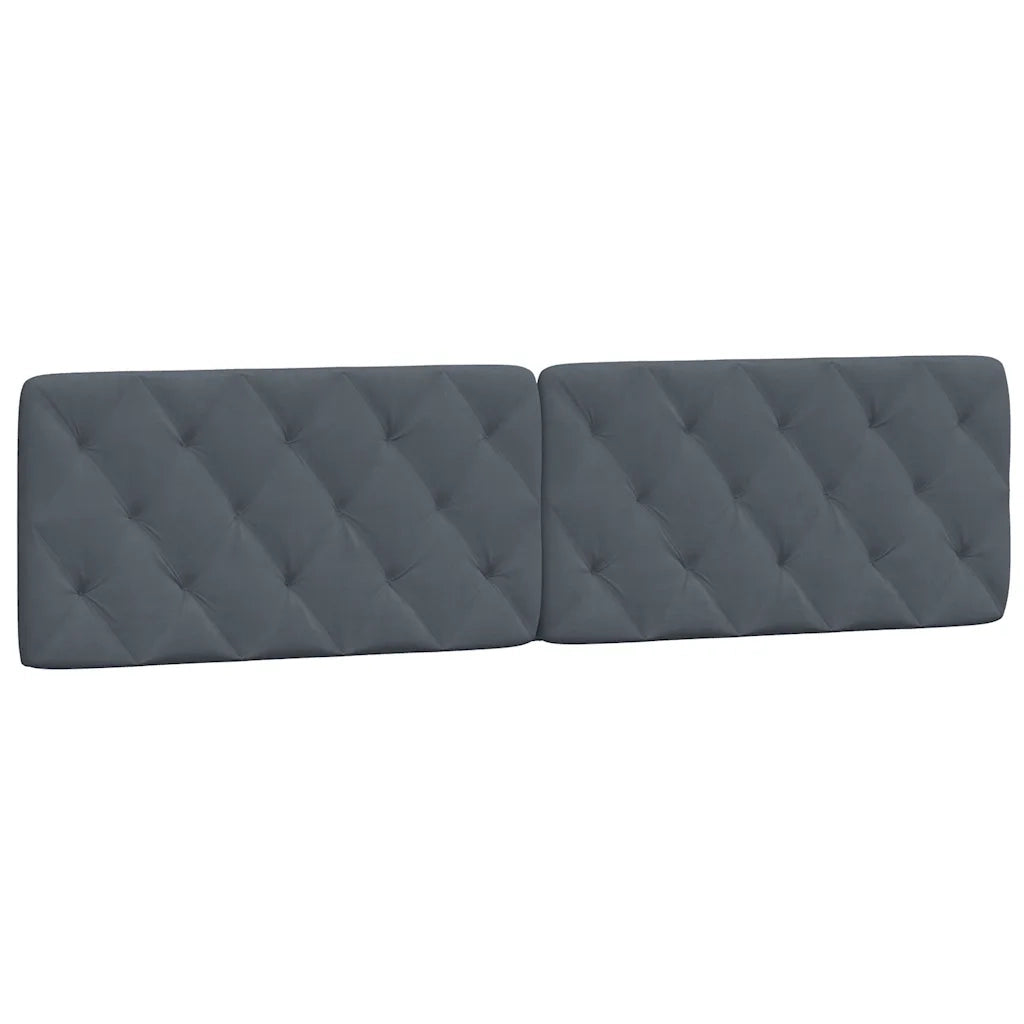 Letto matrimoniale | Letto per adulti | Giroletto senza Materasso Grigio Scuro 200x200 cm Velluto