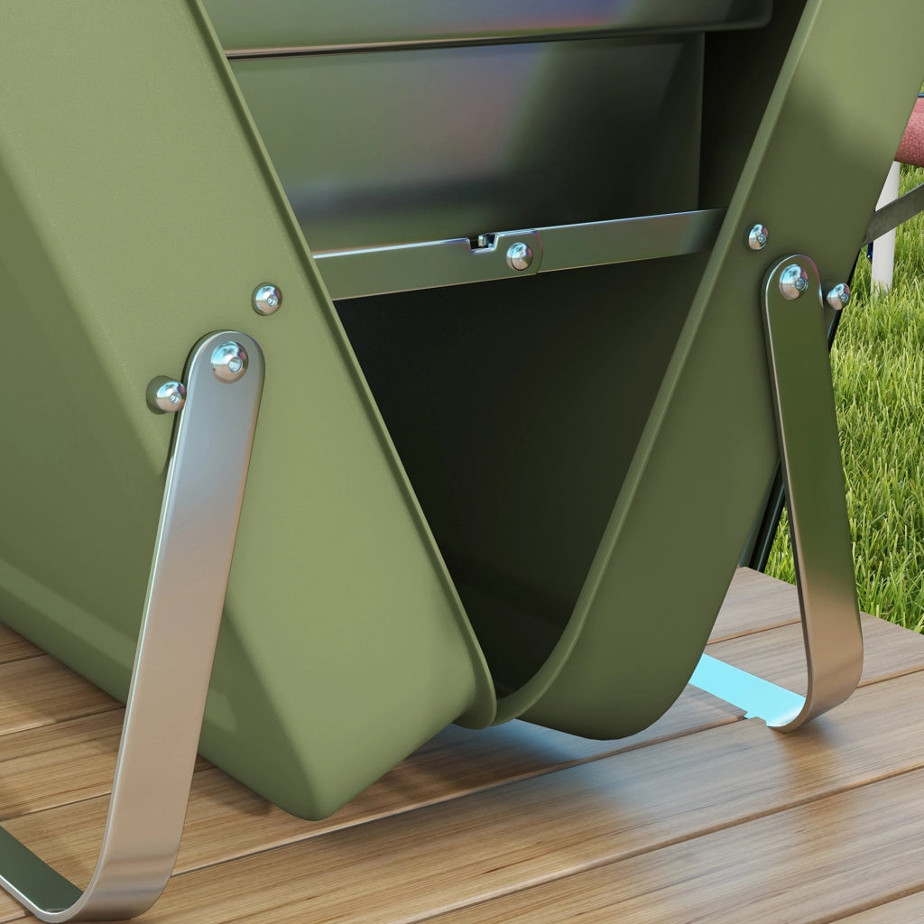 Grill da viaggio pieghevole ¨C Zephmum ¨C Griglia a carbonella, verde