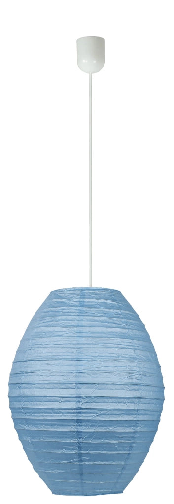 Candellux sospensione Kokon Ø40 blu/turchese E27 carta