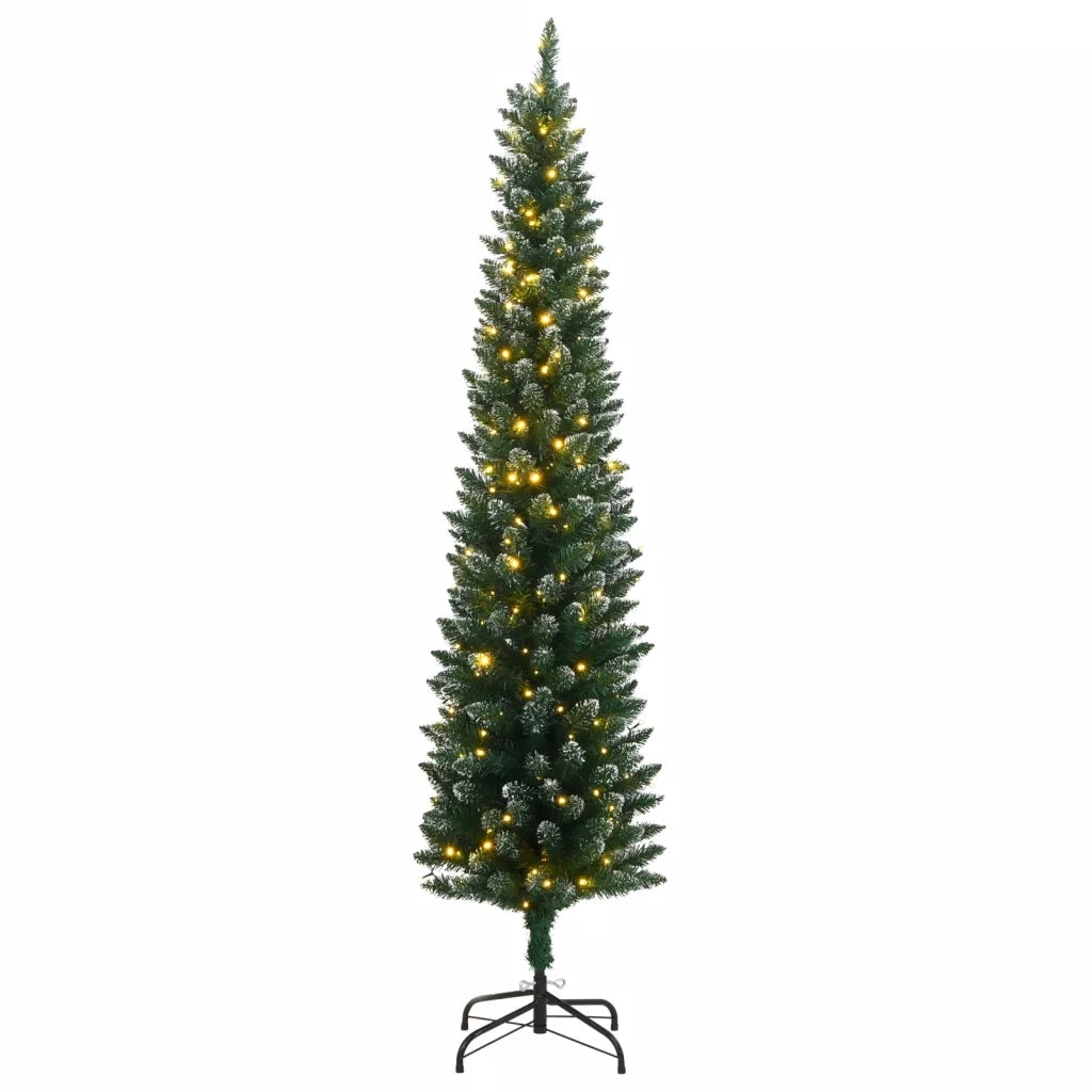 Albero di Natale Artificiale Sottile con 150 LED 150 cm 3315759