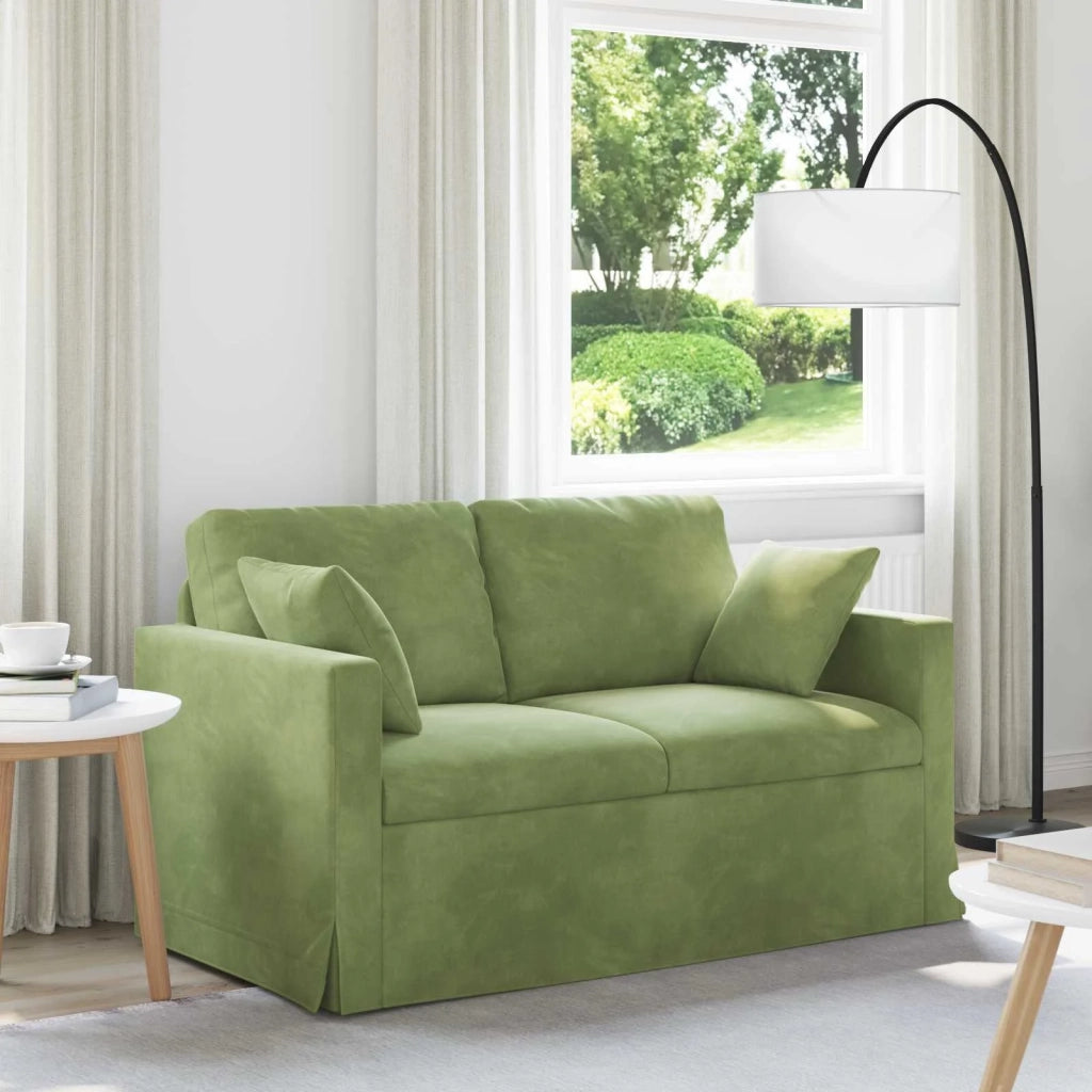 Divano Verde chiaro 138 x 78 x 80 cm Velluto