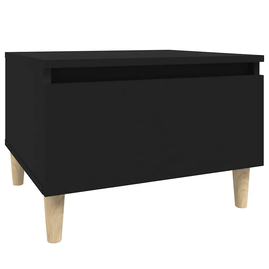 Tavolino-Tavolino da soggiorno-Tavolo Nero 50x46x35 cm in Legno Multistrato 152186