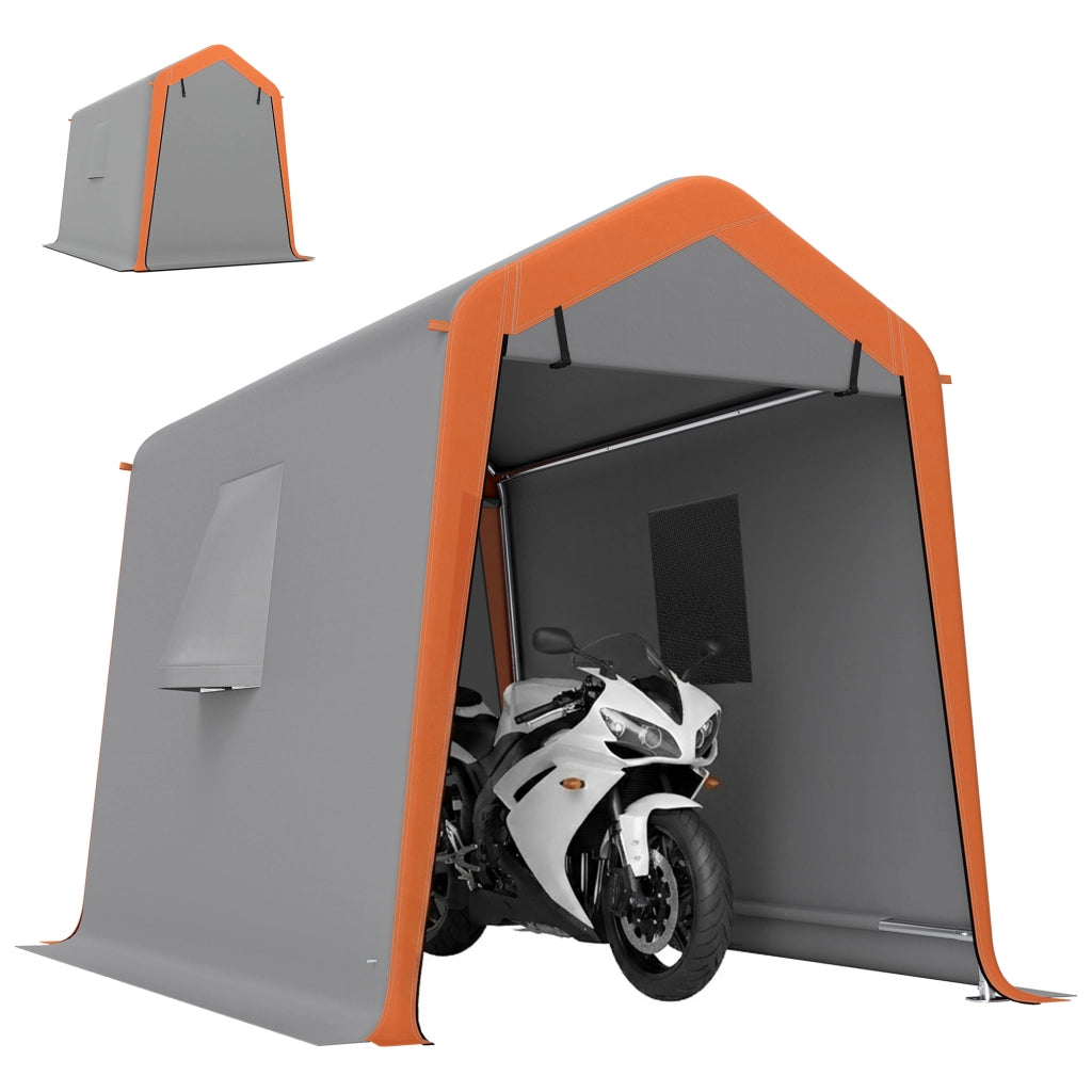 Garage Portatile per Auto ¨C Minimal ¨C Grigio 240x180 cm