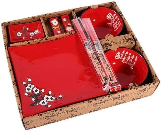 Kit di manutenzione completo per Giardini Giapponesi, colore rosso
