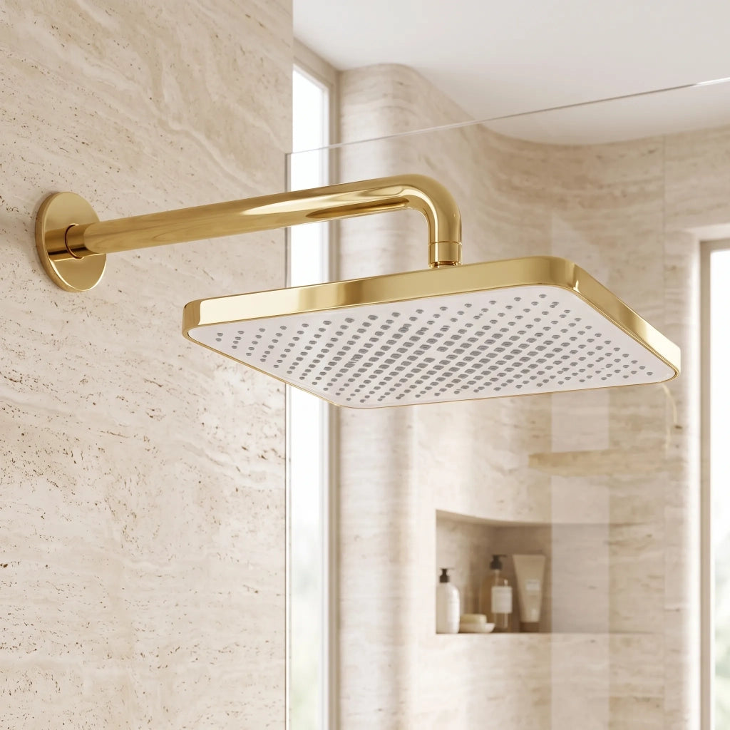 Soffione Doccia Rettangolare Rea Js-032 Gold