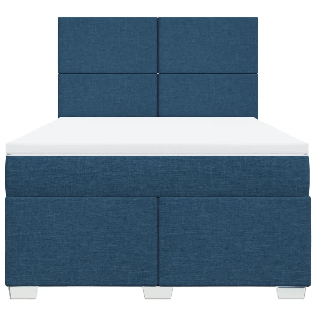 Giroletto a Molle con Materasso Blu 140x200 cm in Tessuto 3292810