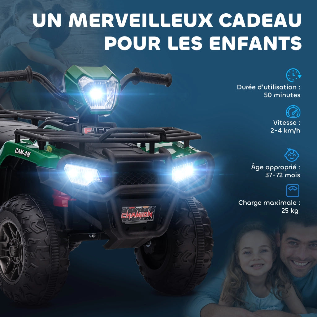 Auto elettrica per bambini 12V ¨C Minimal ¨C verde 88x45x50cm