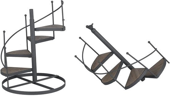 Pianta Decorativa in Acciaio - Supporto per Piante Multifunzionale - Mobiliabile per Interno/Esterno - Installazione Facile - 9,06 x 56 cm