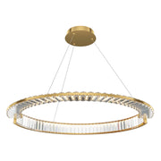 Maytoni Sospensione moderna Krone 1 luce LED integrato ottone metallo cristallo