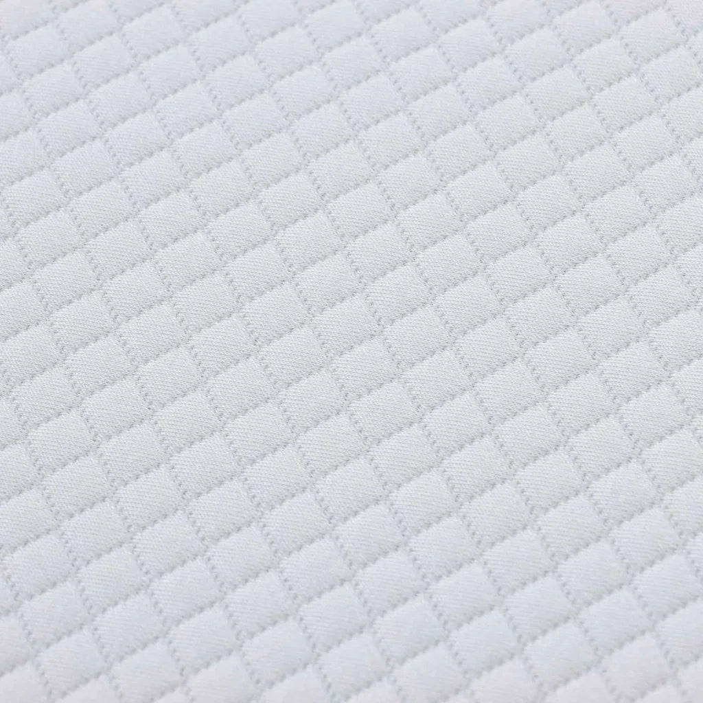 Materasso Bianco e Grigio 140 x 200 cm Tessuto Jacquard 4106375