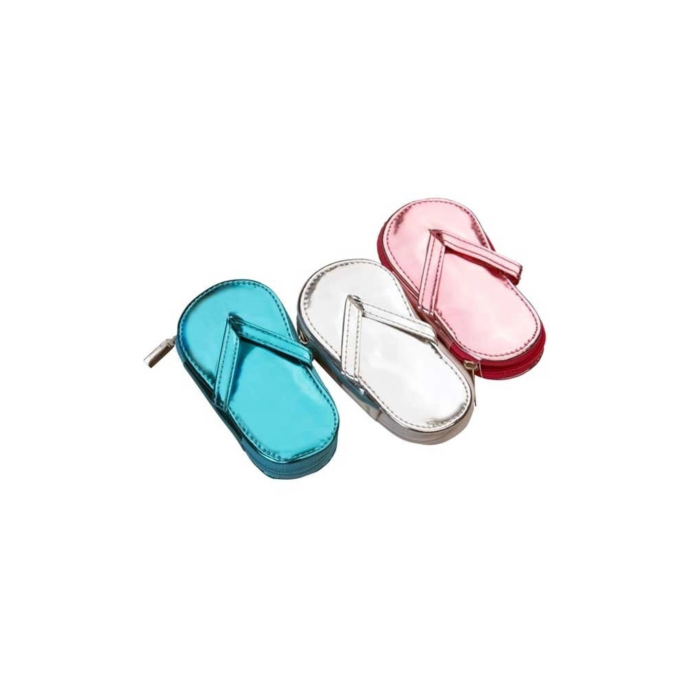 Trade Shop - Set Per Manicure E Pedicure 5 Pezzi Flip Flop In Astuccio Pvc Beach Slipper -