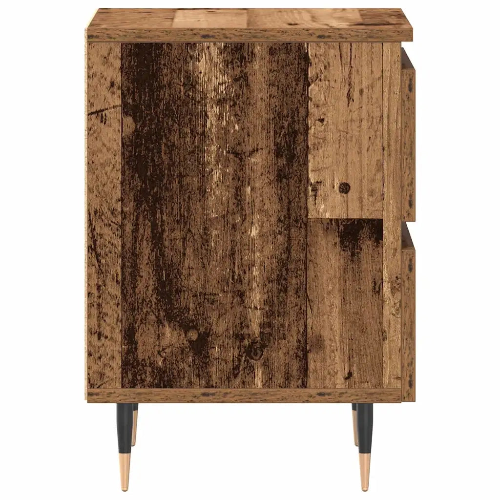 Armadio da Notte 2 pcs Legno vecchio 40 x 35 x 50 cm 863463