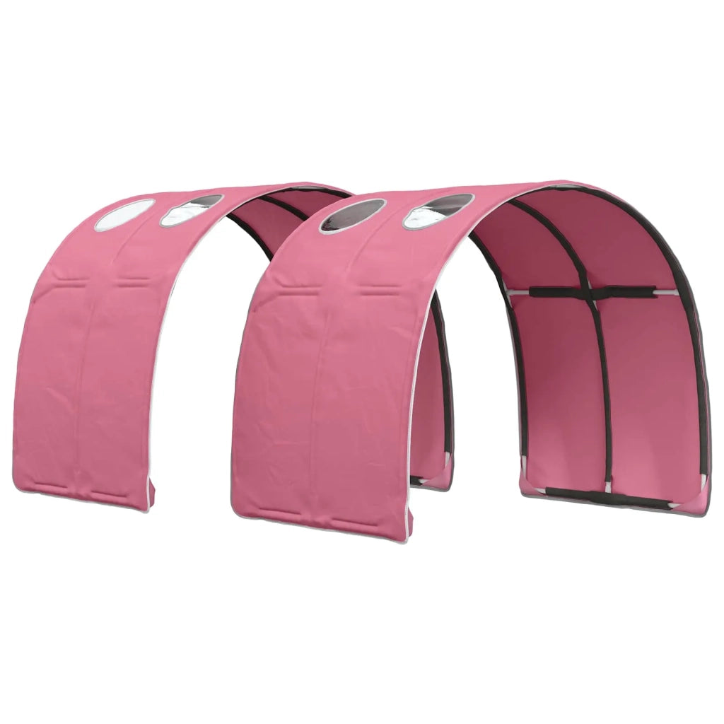 Letto alto per Bambini | Letto Infantile | Lettino con scrivania Bianco e Rosa