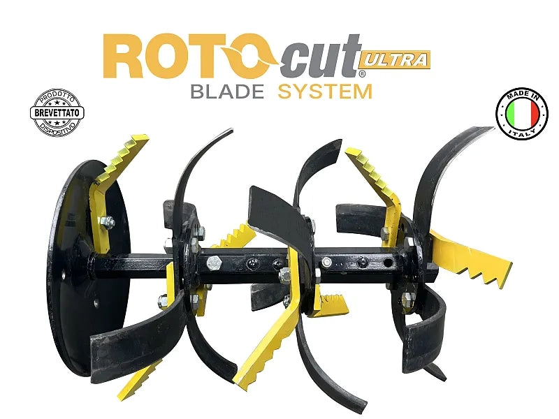 Kit Rotocut per fresare trinciare e rimescolare per motozappa e motocoltivatori - Foro 10 - Motozappa