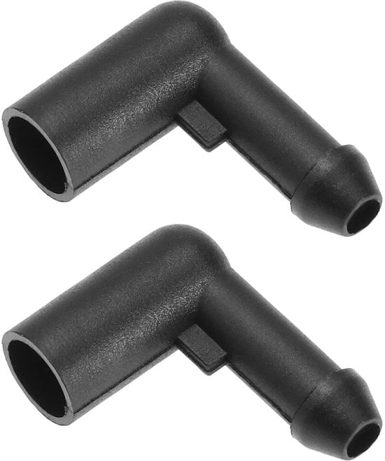 Raccordo per irrigatore a doppio connettore - Compatibile con Opel Astra H/Corsa D/Zafira B - Materiale ABS - Resistente alla abrasione e all'invecchiamento - Codici OEM 13171805/13257350/1452941 - Connettori per irrigatore