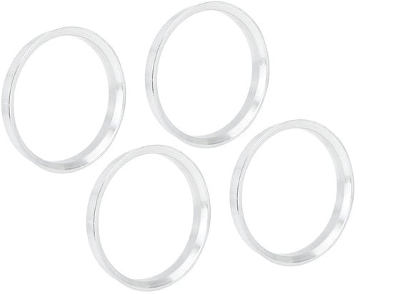 Centri per lega di alluminio - 4 pezzi - Diametro esterno 72,6 mm - Diametro interno 66,6 mm - Profondità 10 mm - Adattamento preciso - Naafringen - Codice prodotto:  - Modello: