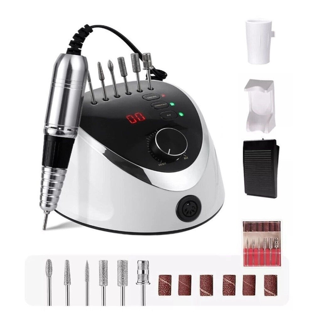 Trade Shop - Fresa Per Unghie Professionale 35000 Giri Ricostruzione Manicure Pedicure M12 -