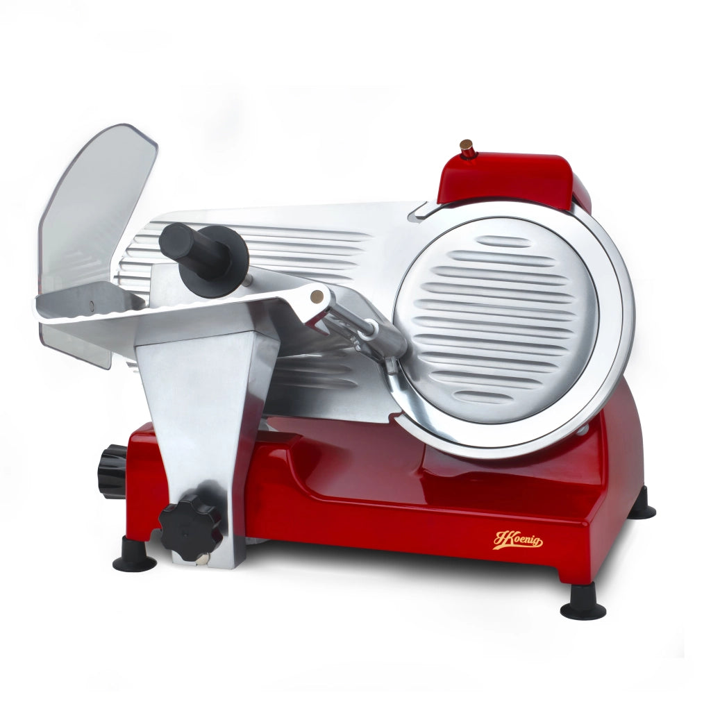 Affettatrice con lama in acciaio inox made in Italy 22cm MSX224 di H.Koenig rossa