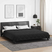 Duvet Estivo Nero 220 x 200 cm Microfibra 42025472