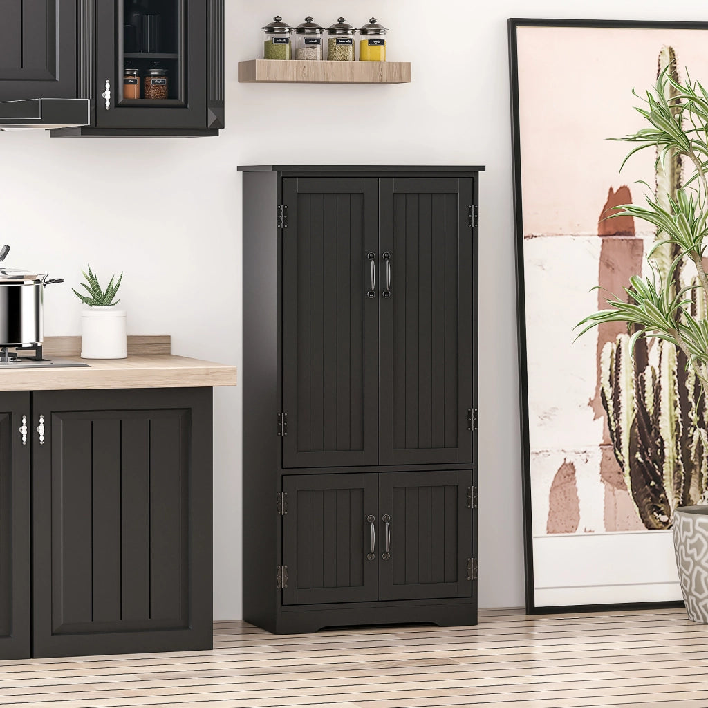 Armadio da cucina con 2 ante e 3 ripiani ¨C zephmum ¨C MDF nero