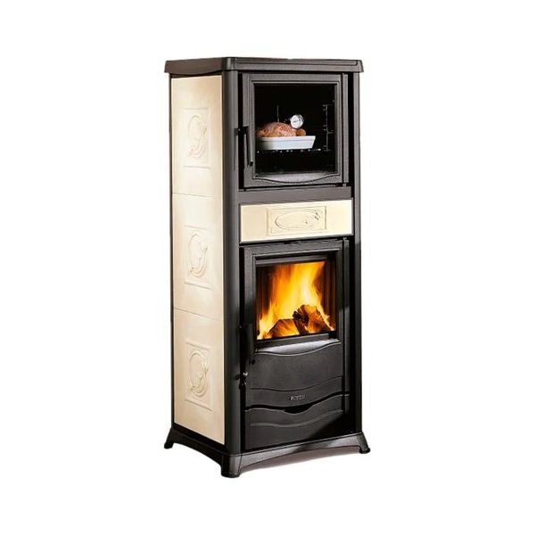 Stufa legna nordica 3009902 rossella plus forno 165 ceramica liberty p