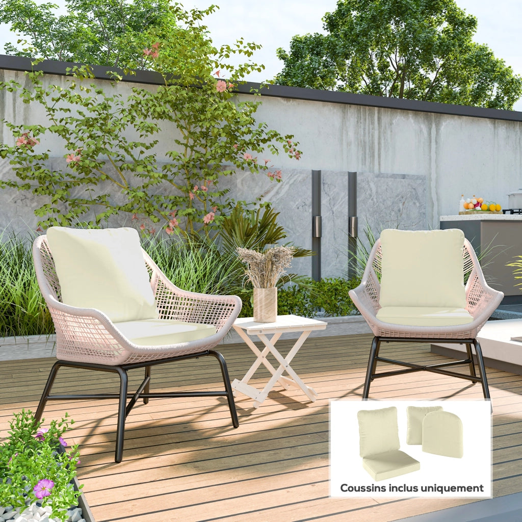 Poltrona Relax con Cuscini ¨C Zephmum ¨C Crema