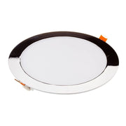 24 W LED Slim pannello Light Chrome Round 4000K