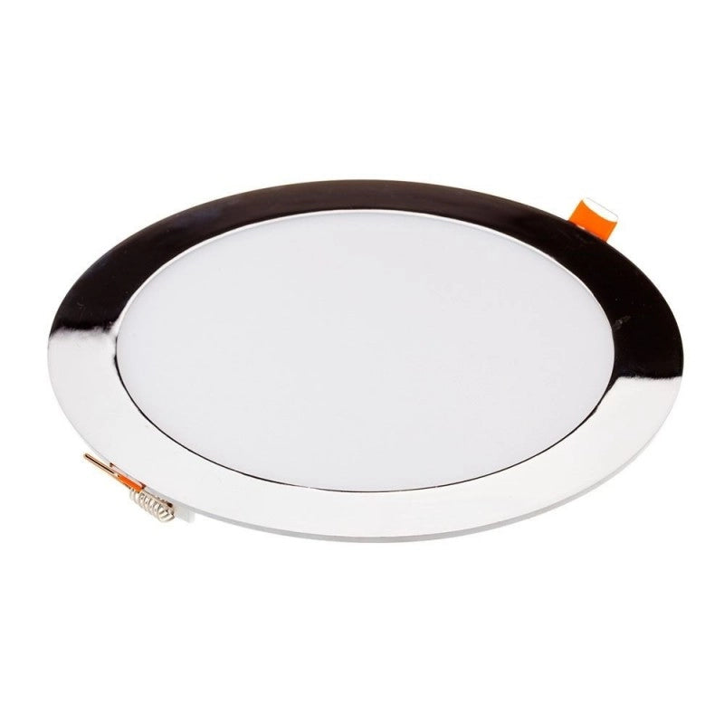 24 W LED Slim pannello Light Chrome Round 4000K