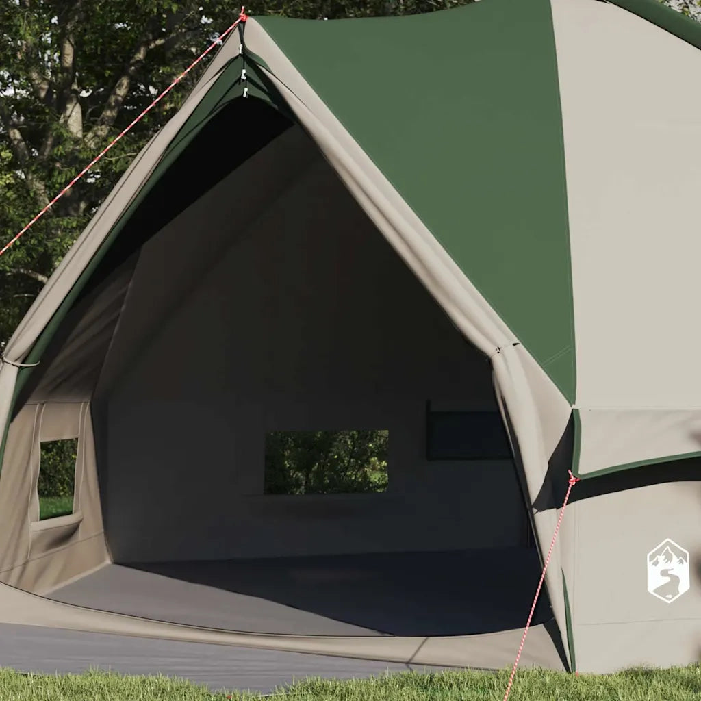 Tenda Teepee per 10 persone Verde e Bianco 567 x 470 x 242 cm