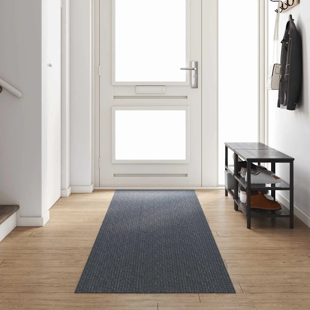 Runner in Moquette Grigio 80 x 400 cm Tessuto 42011419