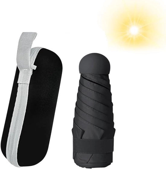 Paraplu pieghevole - ultraleggero e compatto - nero