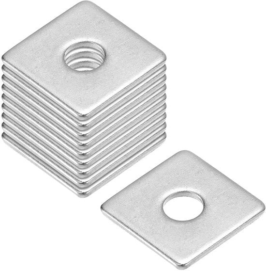 Slottini in acciaio inox 304, 10 pezzi, M6, a quadrato, corrosione resistente, per serrature, per piastre.