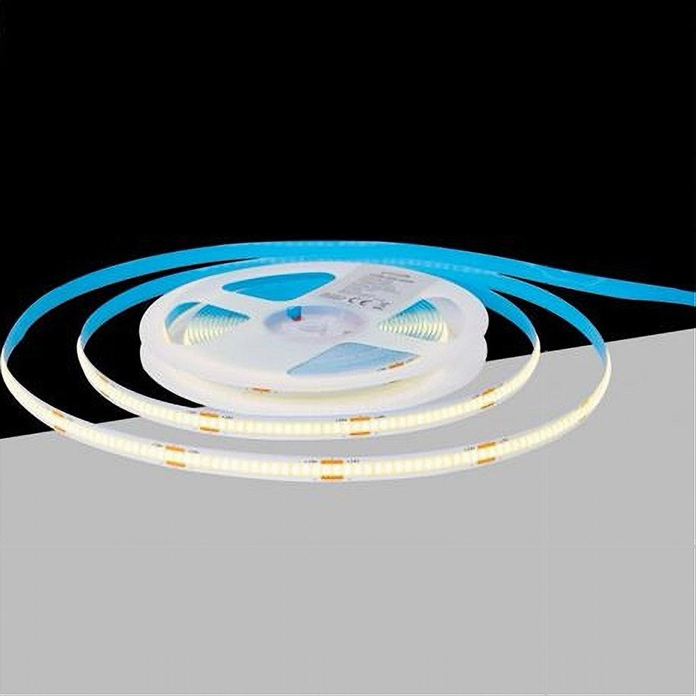 Trade Shop - Striscia Led Cob Bobina 5mt Flessibile Dc 24v Varie Temperature Colore Cob-24v-320 -
